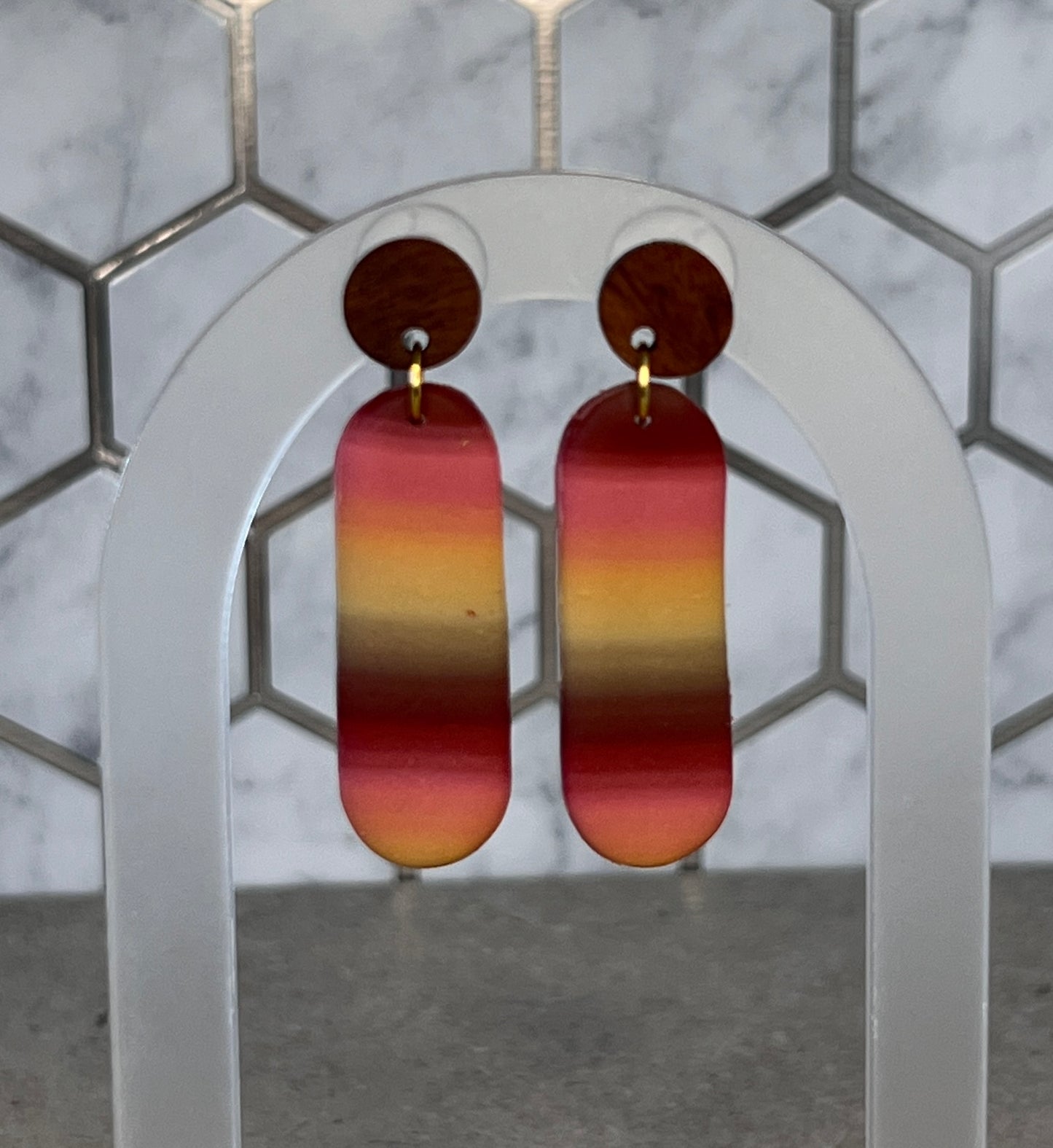 Dangle Earrings -Stripe Collection