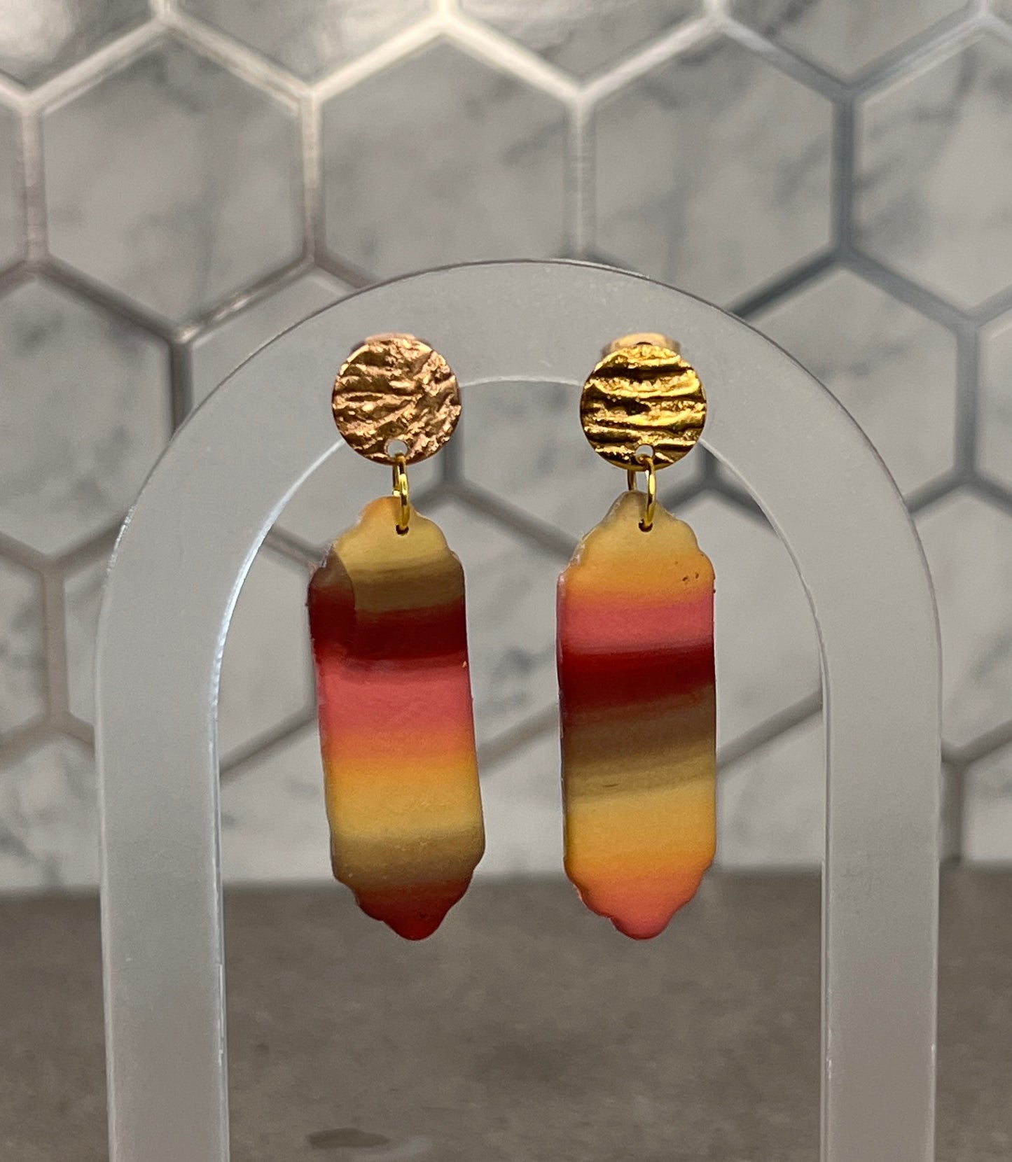 Dangle Earrings -Stripe Collection