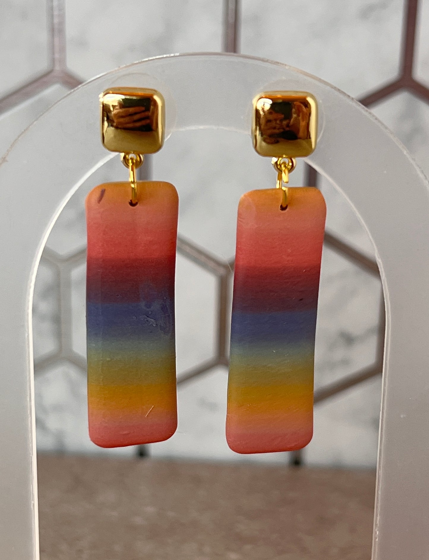 Dangle Earrings -Stripe Collection