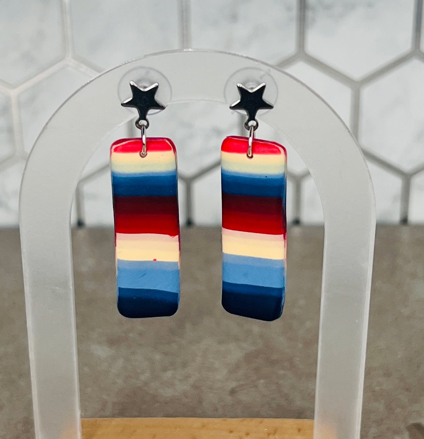 Dangle Earrings -Stripe Collection