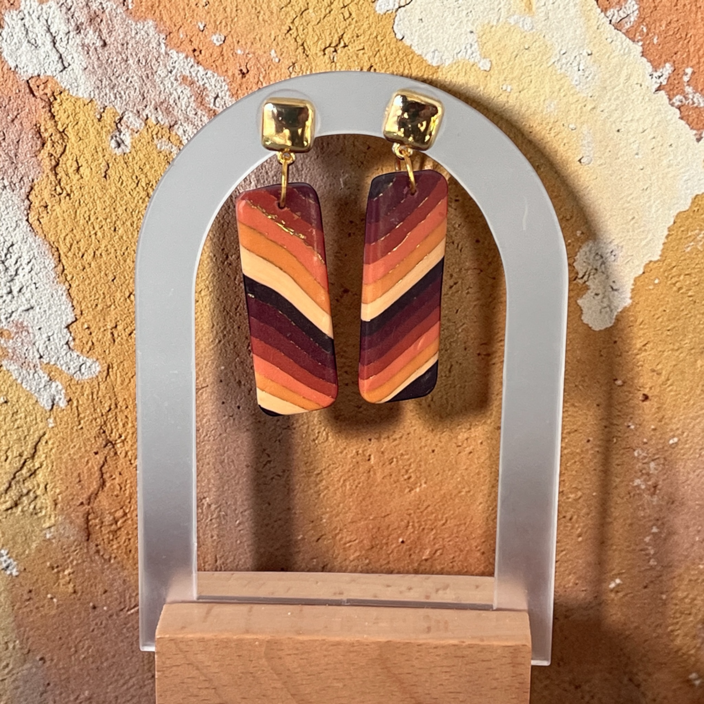 Dangle Earrings -Stripe Collection
