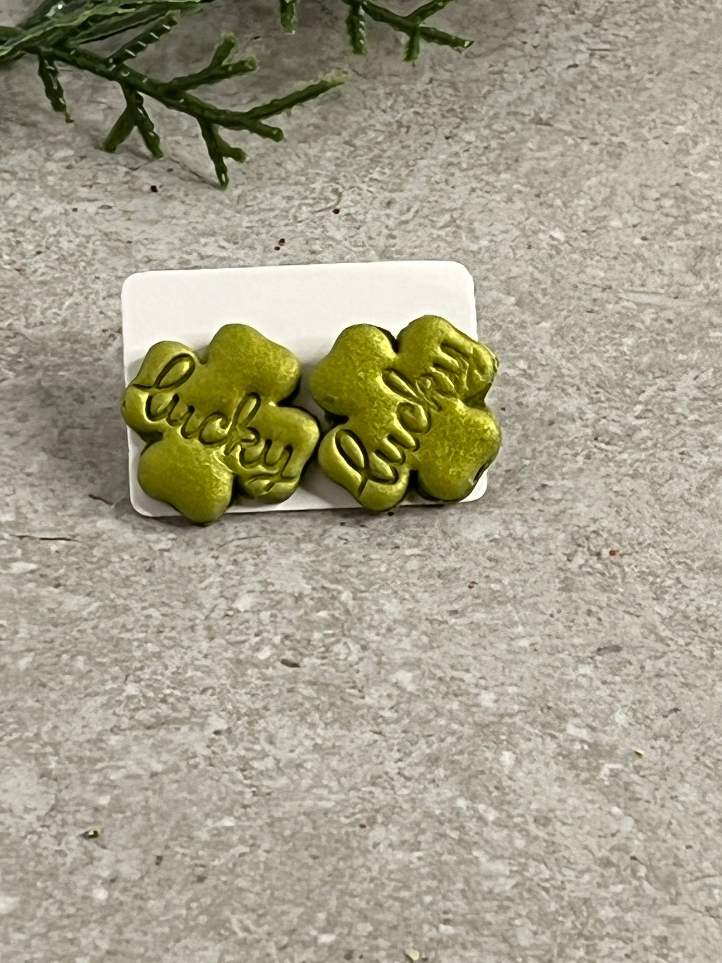 Shamrock Stud Earrings