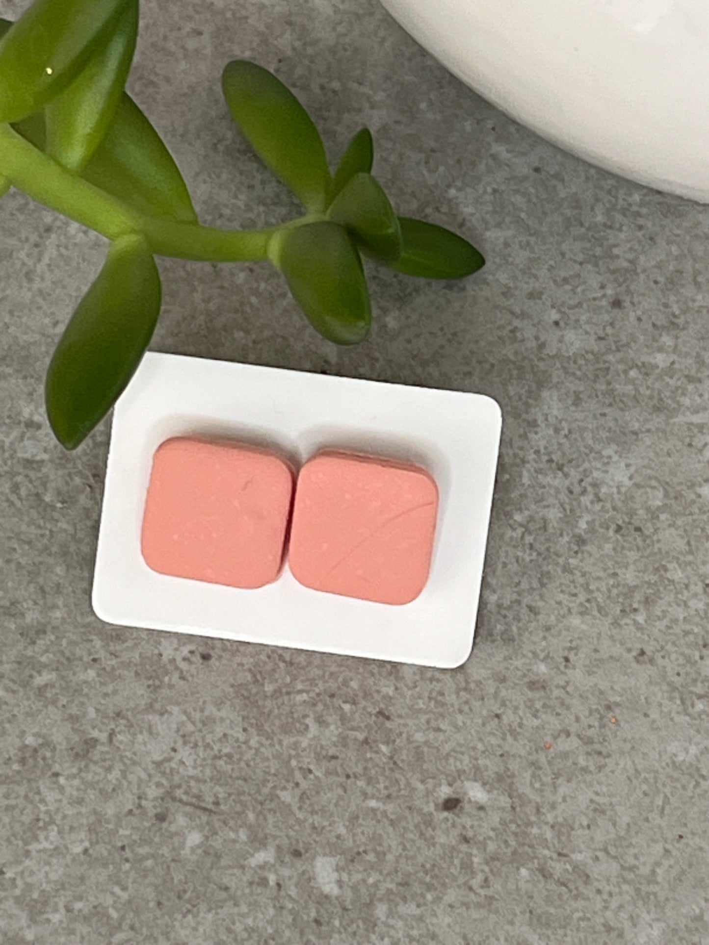 Small Solid Stud Earrings