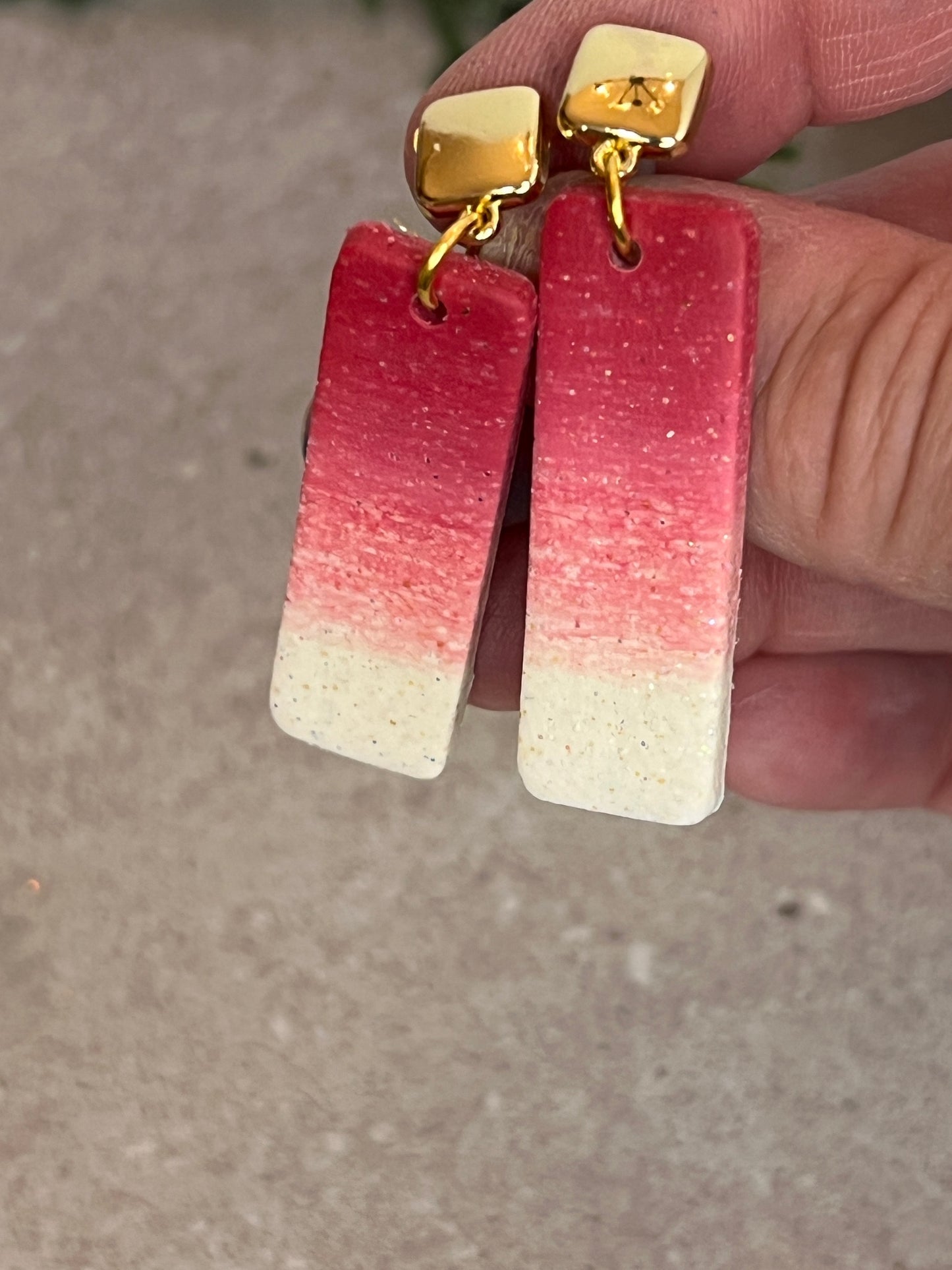 Rectangle Dangle Earrings