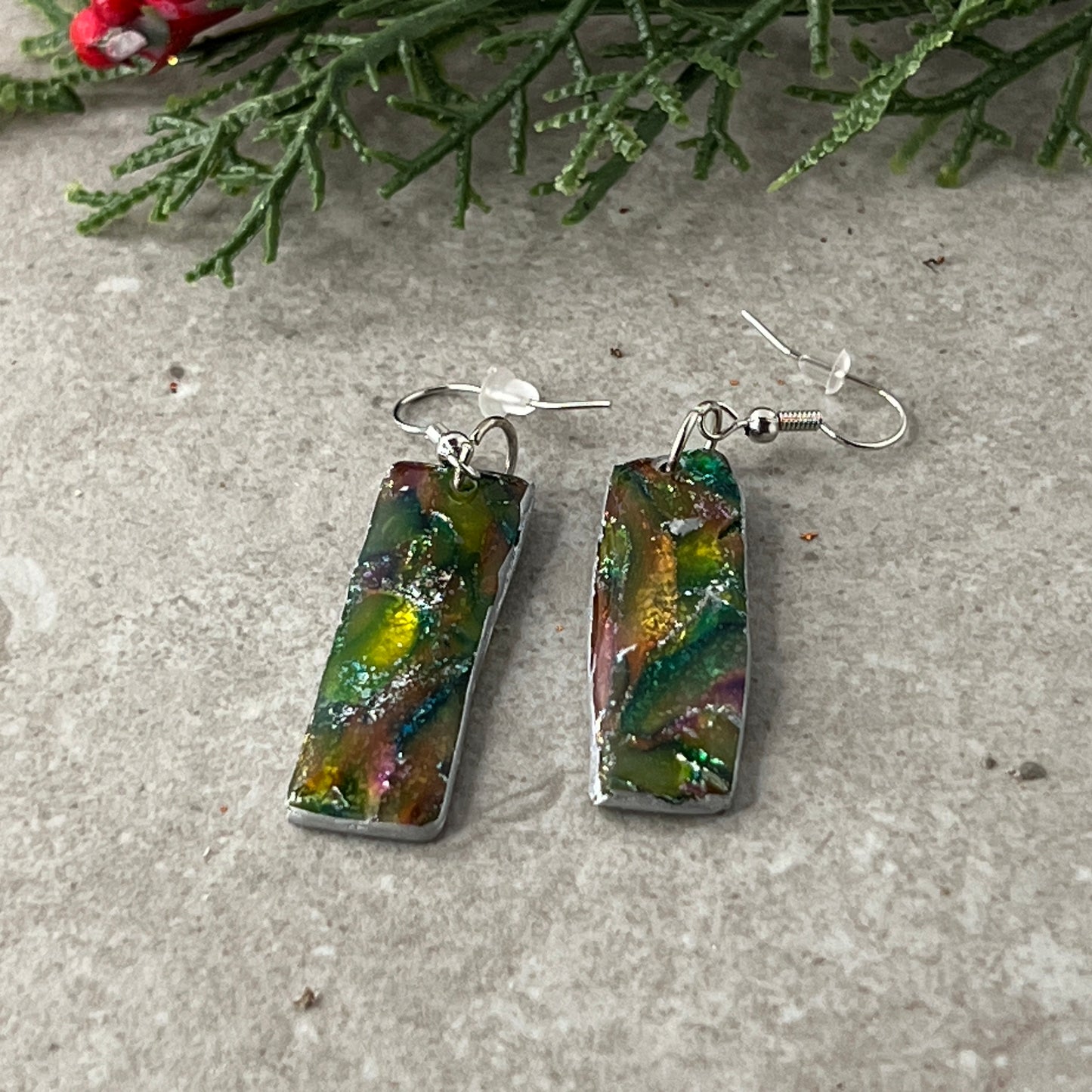 Rectangle Dangle Earrings