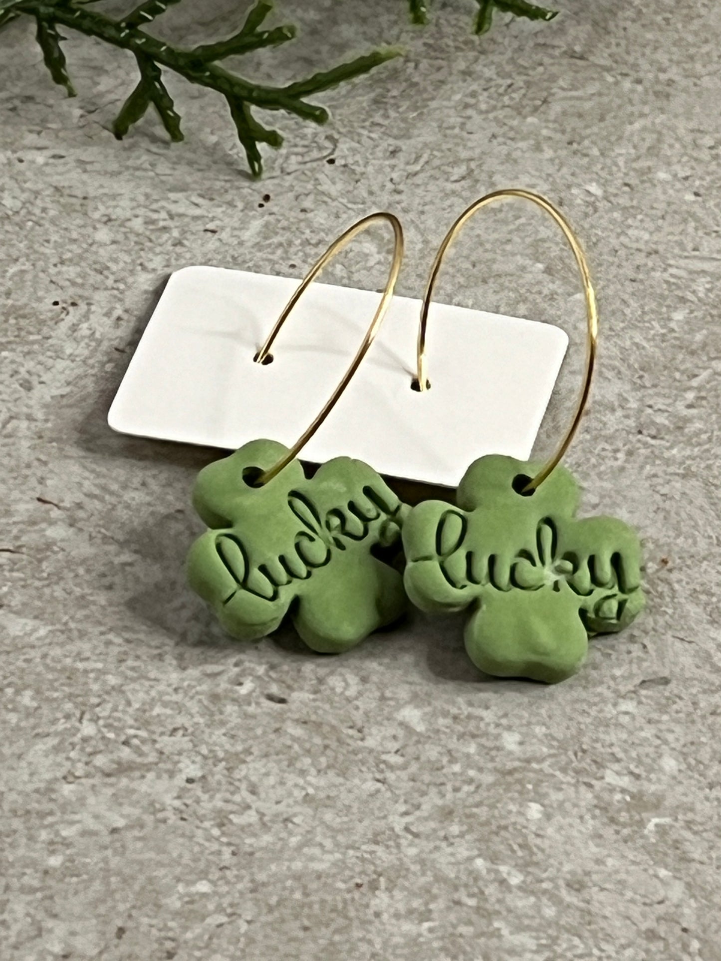 Shamrock Hoop Earrings