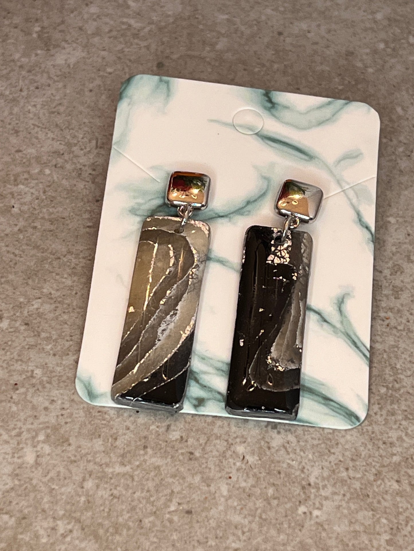 Rectangle Dangle Earrings