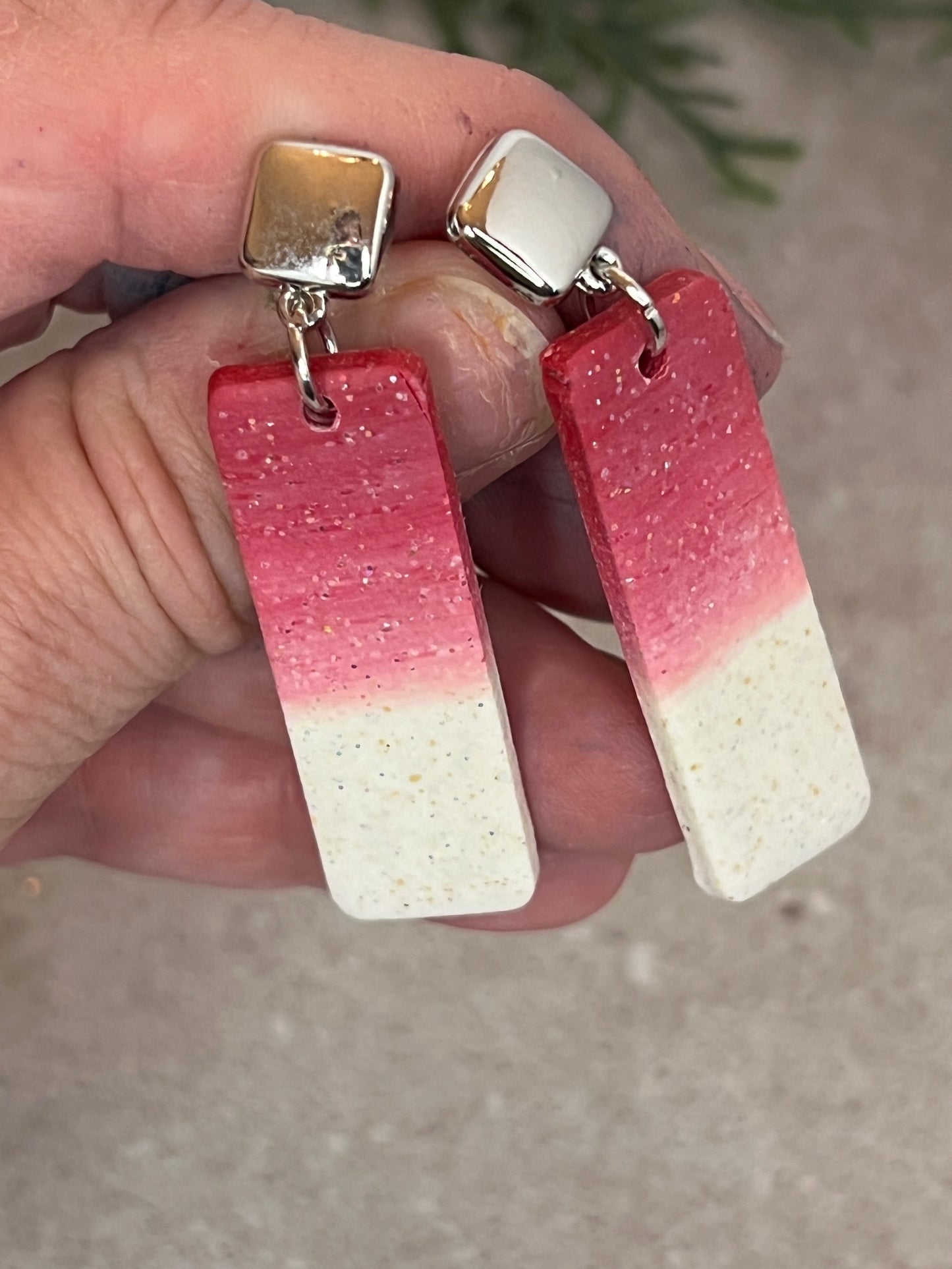 Rectangle Dangle Earrings