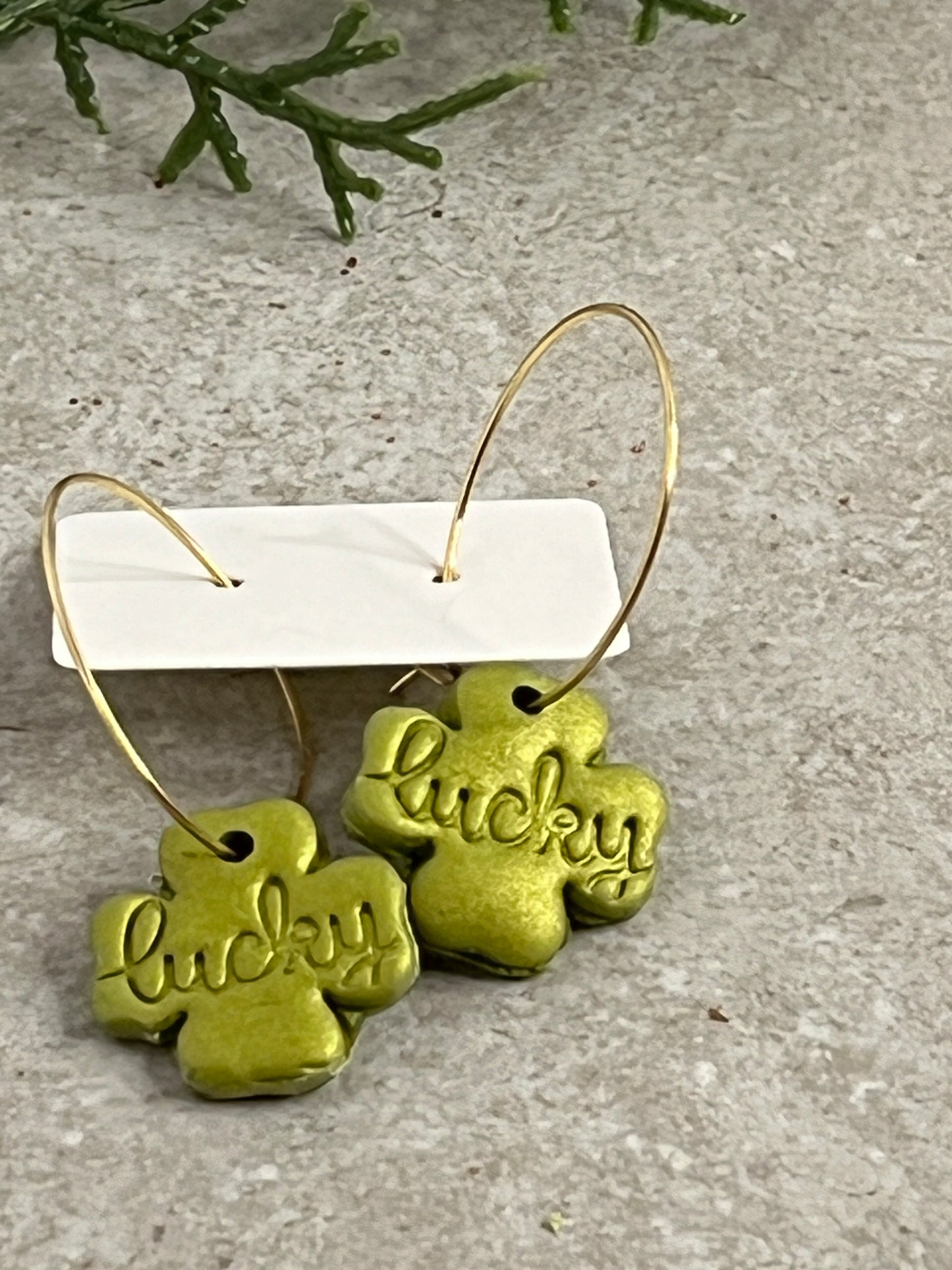 Shamrock Hoop Earrings