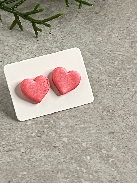 Small Heart Stud Earrings