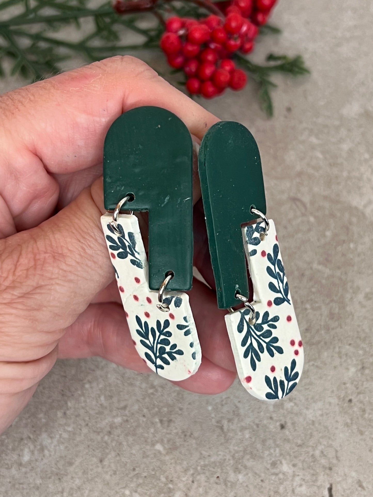 Mirror Earrings Winter