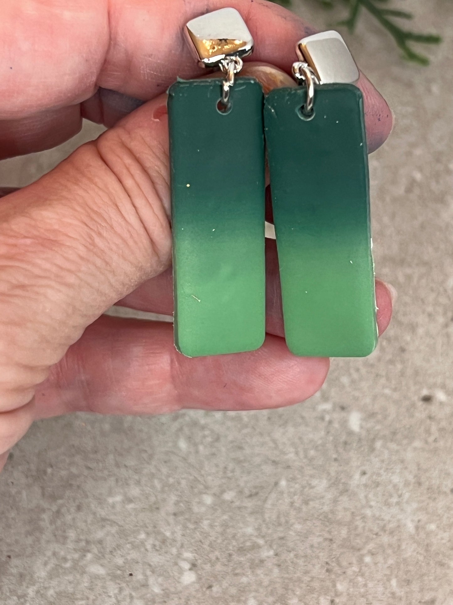 Rectangle Dangle Earrings