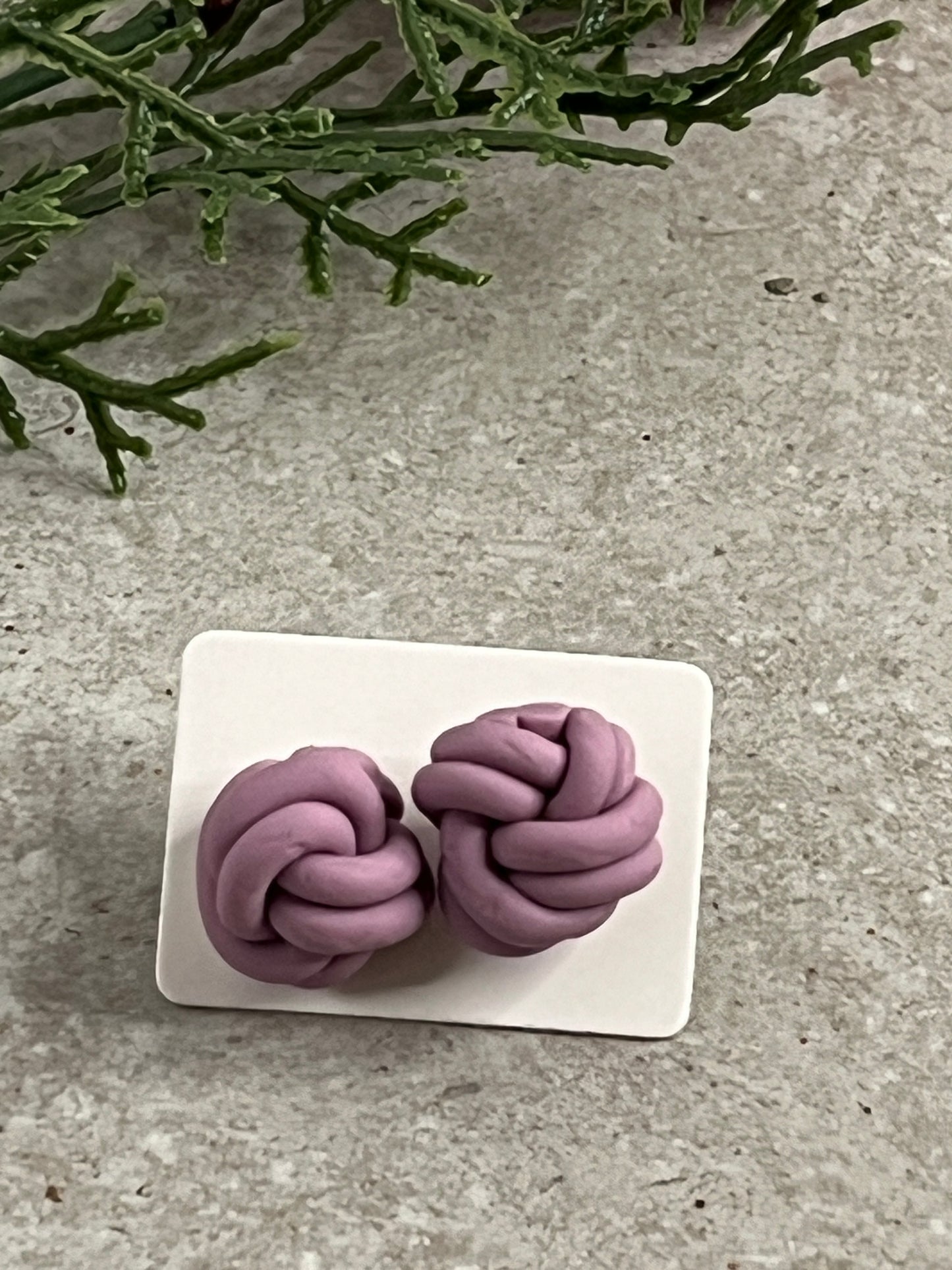 Double Knot Stud Earrings