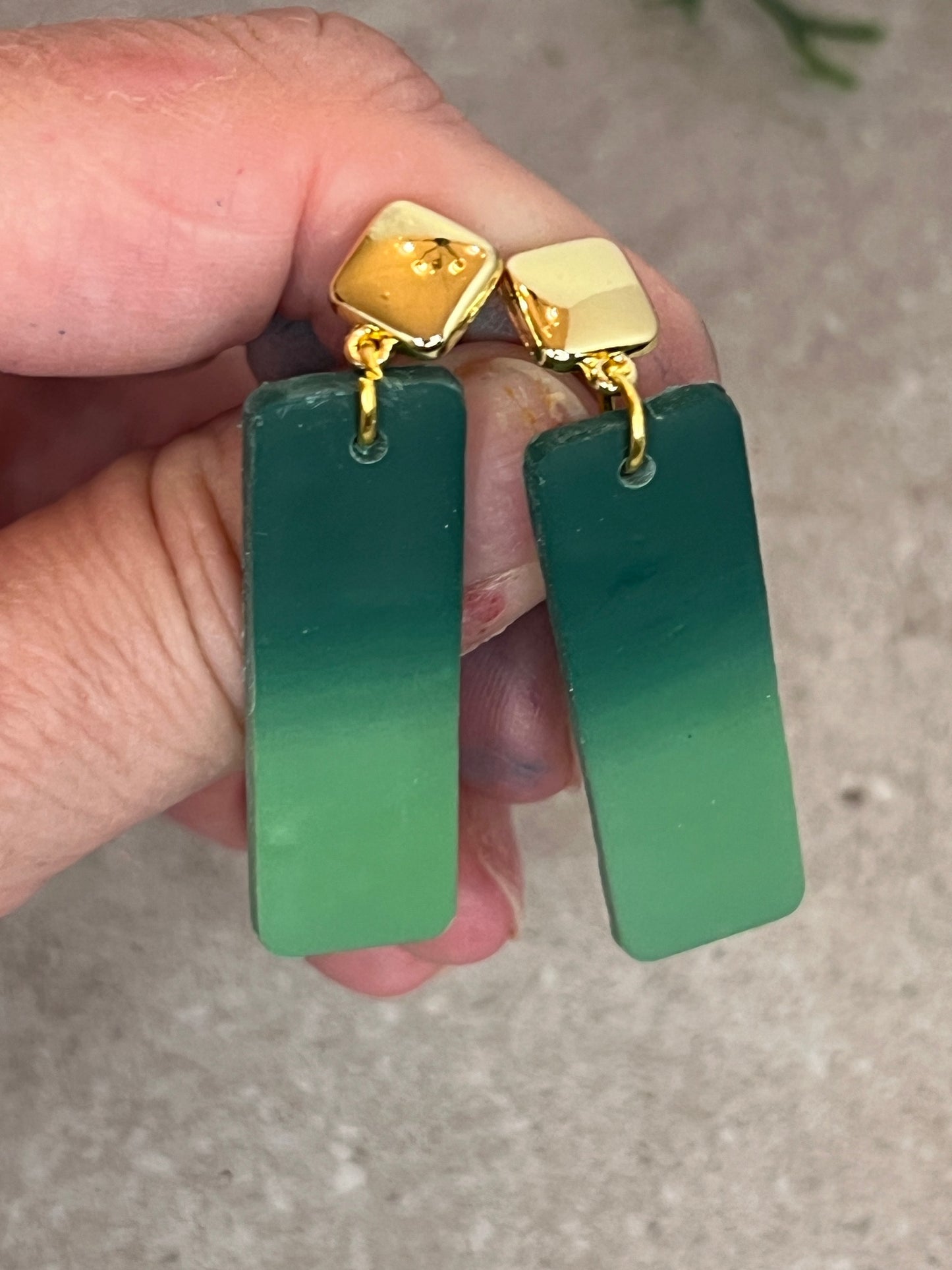 Rectangle Dangle Earrings