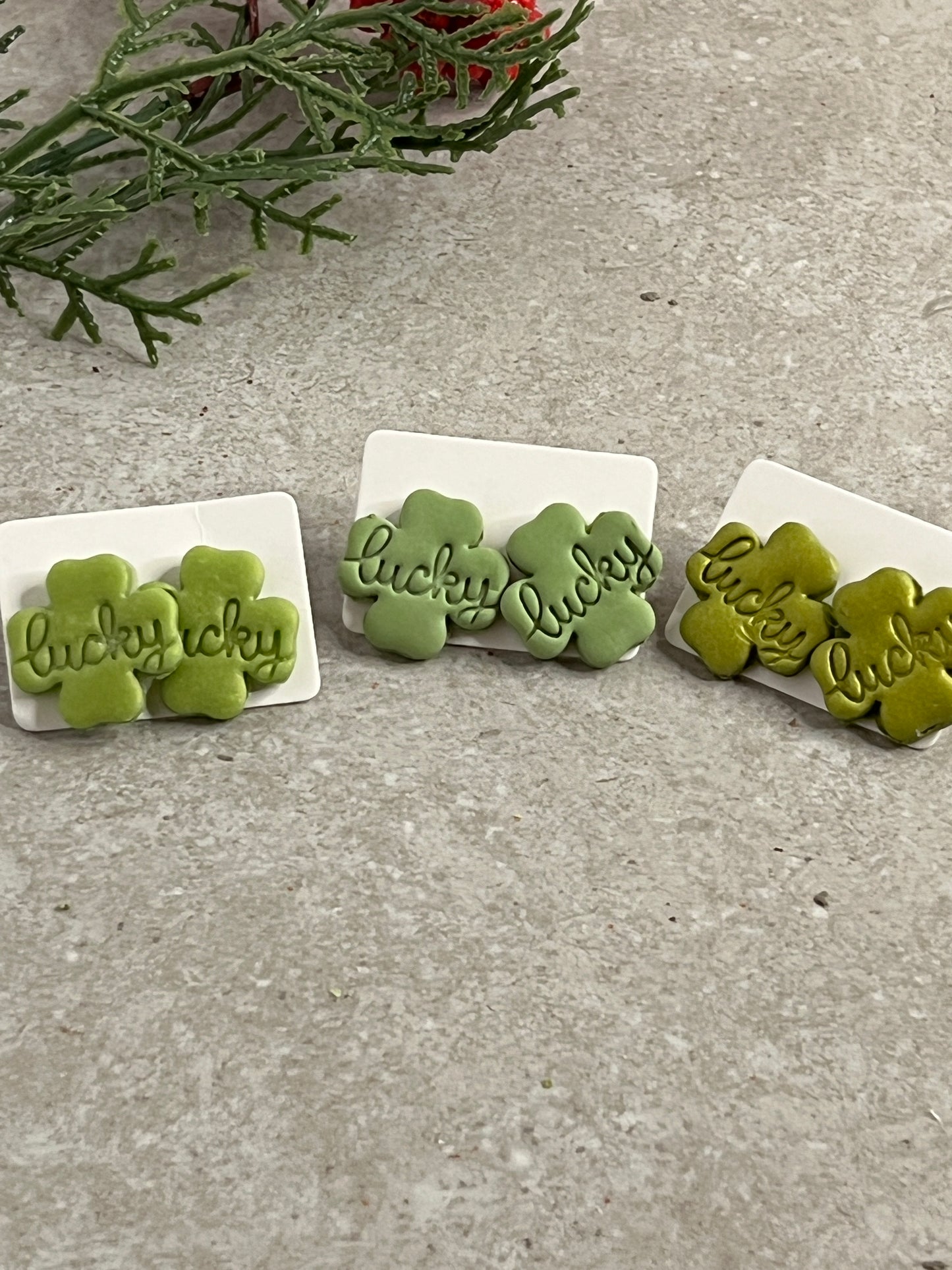 Shamrock Stud Earrings