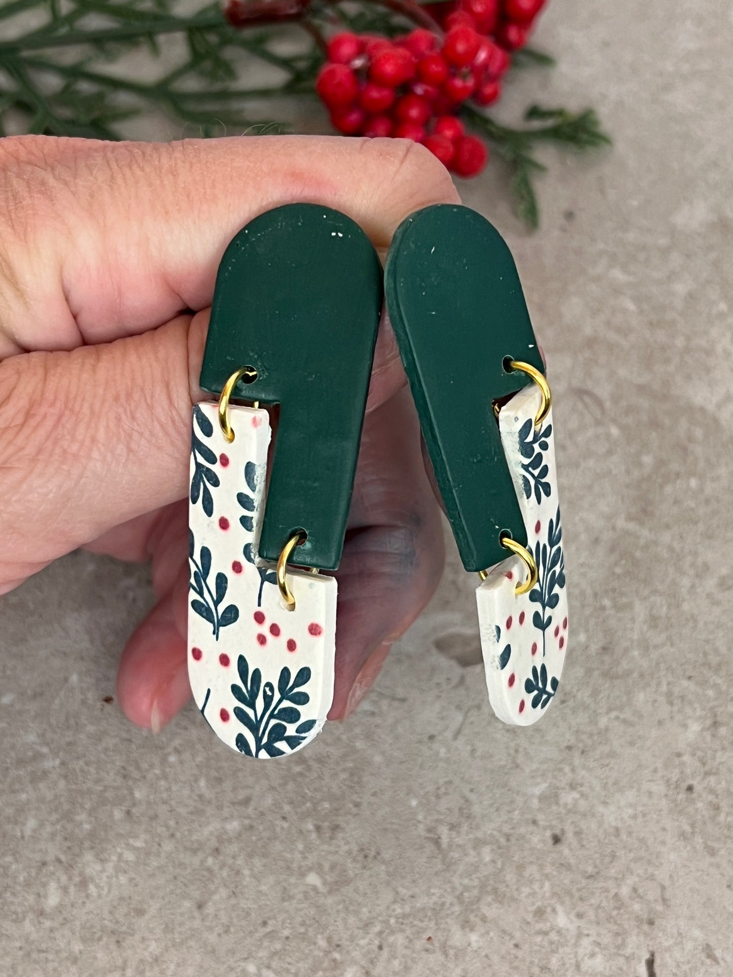 Mirror Earrings Winter