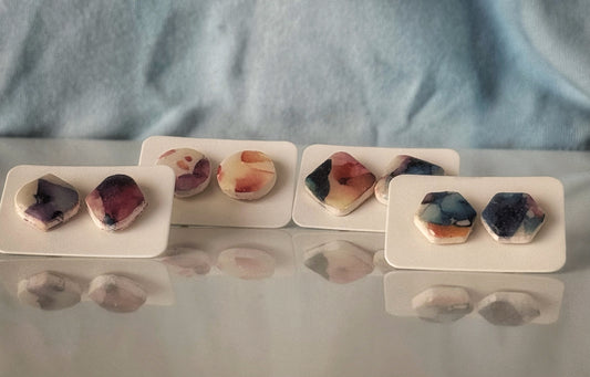 Stud Earrings Watercolor