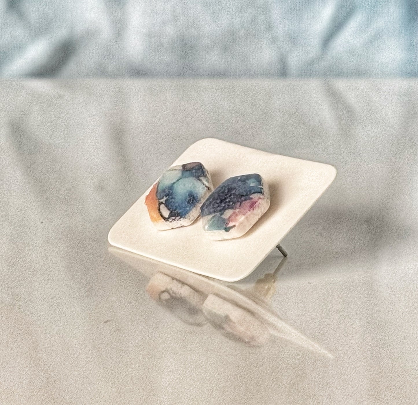 Stud Earrings Watercolor