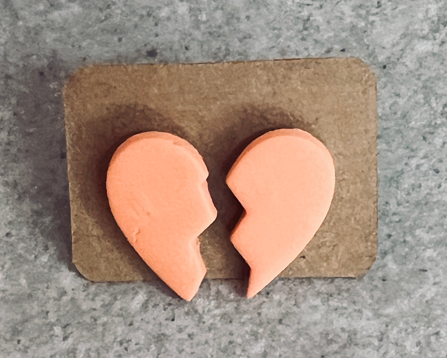 Broken Heart Stud Earrings