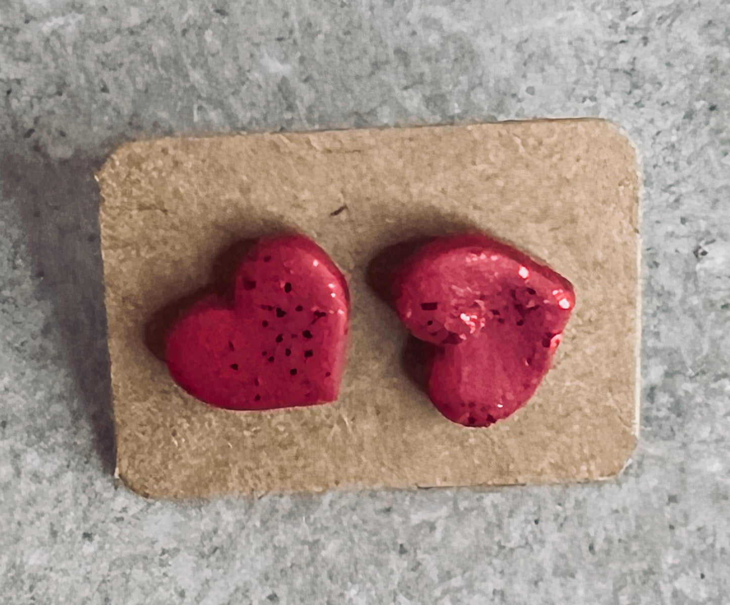 Small Heart Stud Earrings