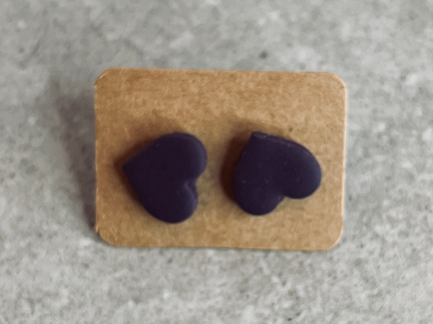 Small Heart Stud Earrings