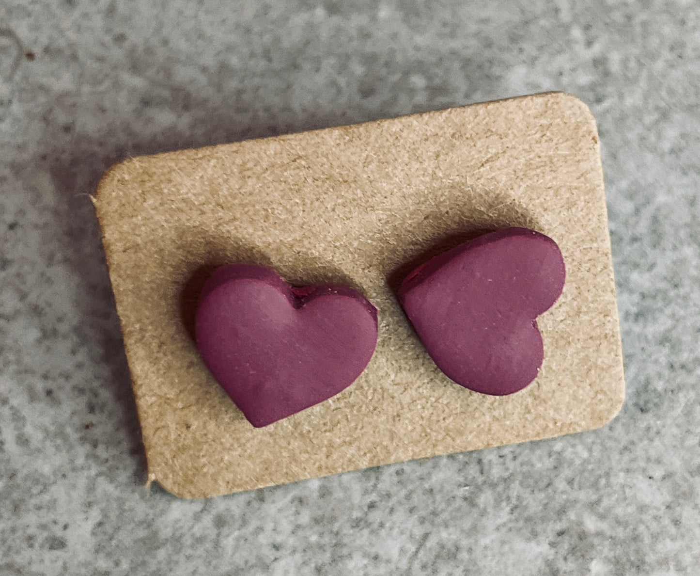 Small Heart Stud Earrings