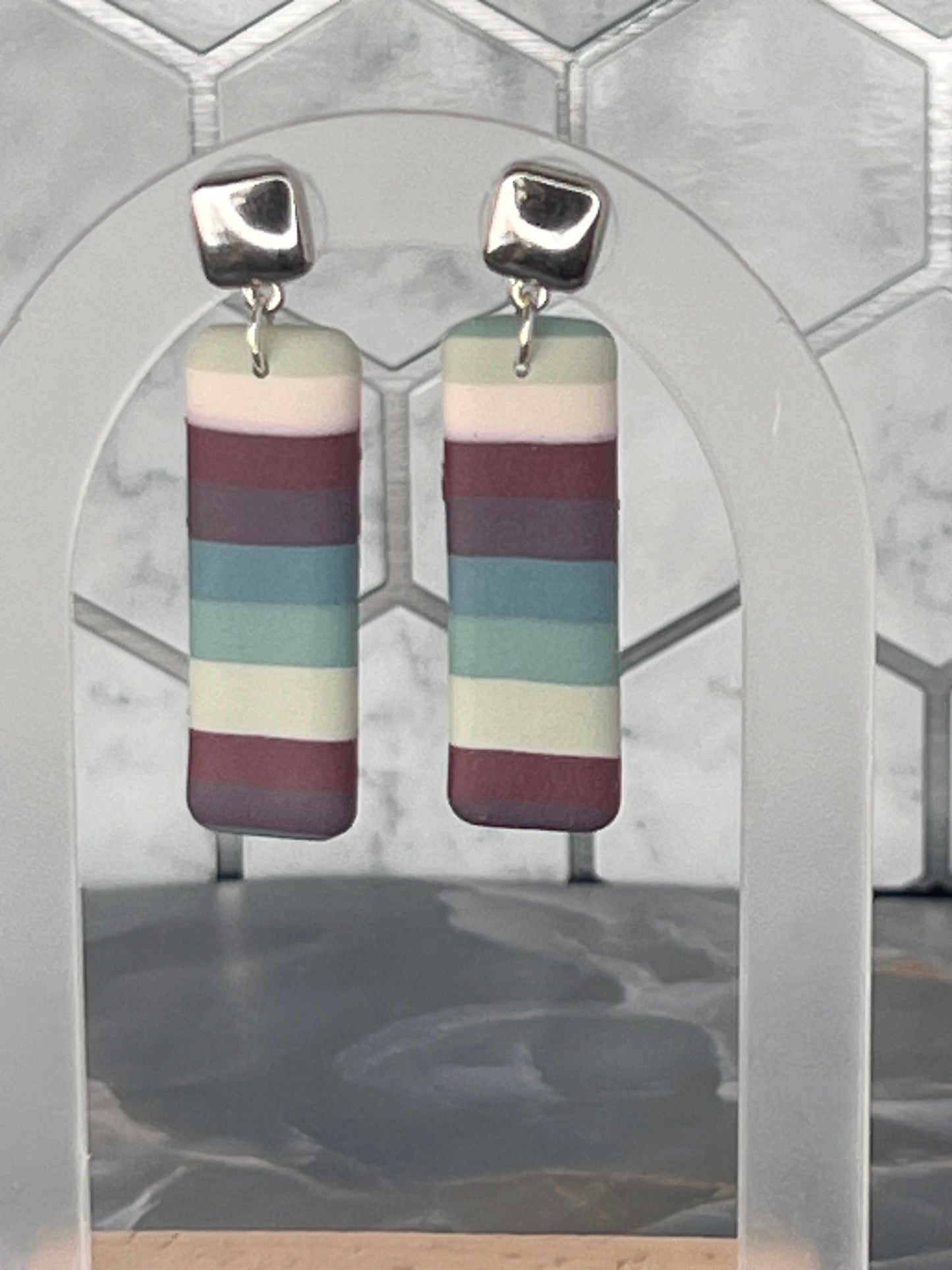 Dangle Earrings -Stripe Collection