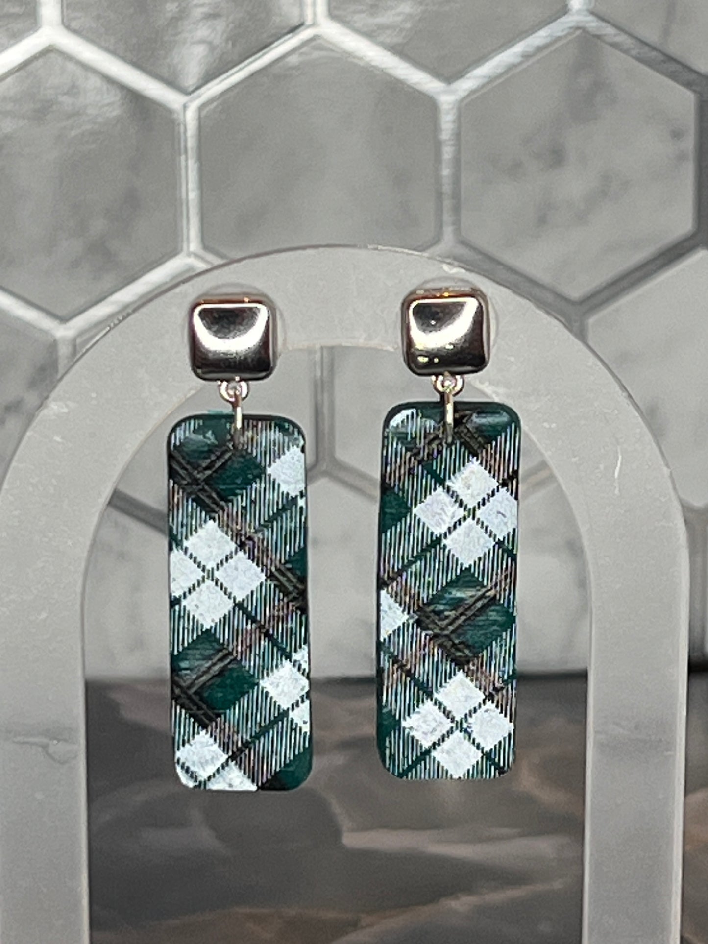 Dangle Earrings -Plaid Collection